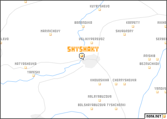 map of Shyshaky