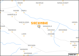 map of Siachimbwe