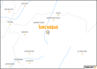 map of Siachoque