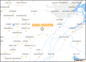 map of Siadło Górne