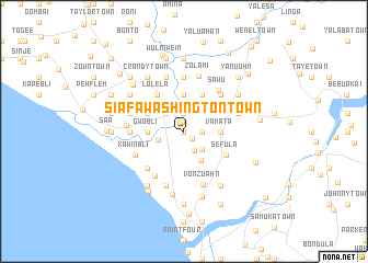 map of Siafa Washington Town