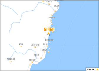 map of Siaga