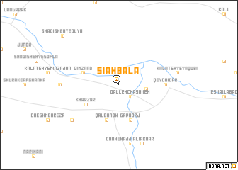 map of Sīāh Bālā