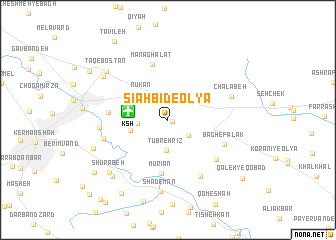 map of Sīāh Bīd-e ‘Olyā