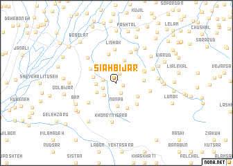 map of Sīāh Bījār