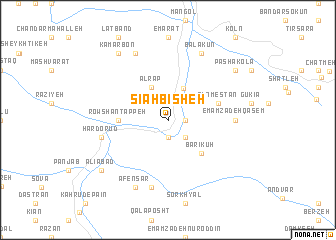 map of Sīāh Bīsheh