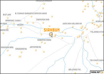 map of Sīāh Būm