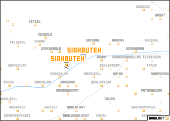 map of Sīāh Būteh