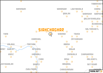 map of Sīāh Chaghar