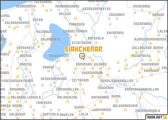 map of Sīāh Chenār