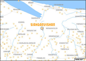 map of Sīāh Darvīshān