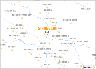 map of Sīāh Gelak