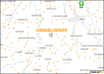 map of Sīāh Golvandān