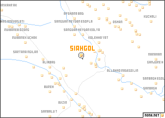 map of Sīāh Gol