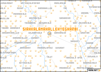 map of Sīāh Kalā Maḩalleh-ye Gharbī