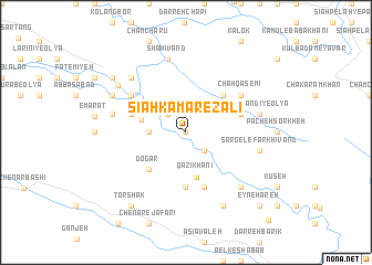 map of Sīāh Kamar-e Zālī