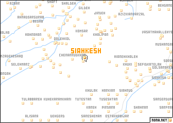 map of Sīāh Kesh