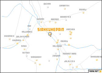 map of Sīāh Kūh-e Pāʼīn