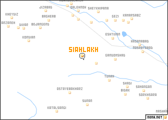 map of Sīāh Lākh