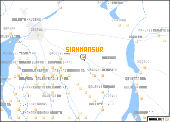 map of Sīāh Manşūr