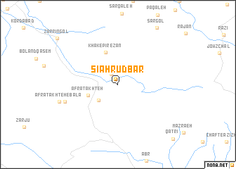 map of Sīāh Rūdbār
