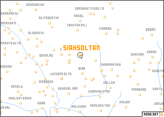 map of Sīāh Solţān