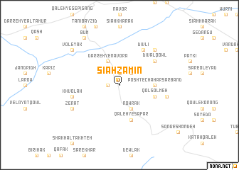 map of Sīāh Zamīn