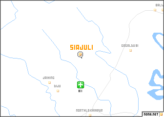 map of Siājuli