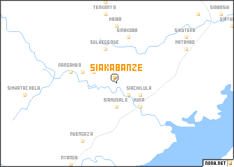 map of Siakabanze