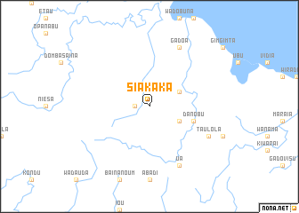 map of Siakaka