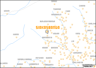 map of Siākas Bānda