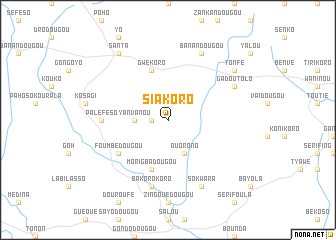 map of Siakoro