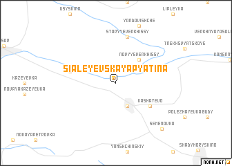 map of Sialeyevskaya Pyatina