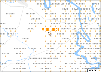 map of Siāljuri