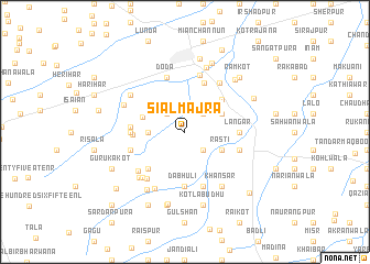 map of Siāl Mājra