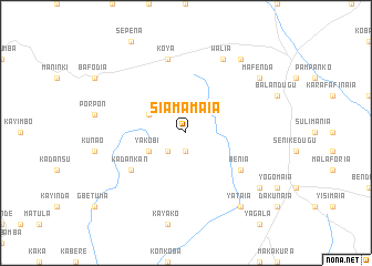 map of Siamamaia