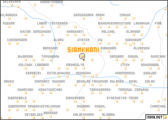 map of Sīāmkhānī