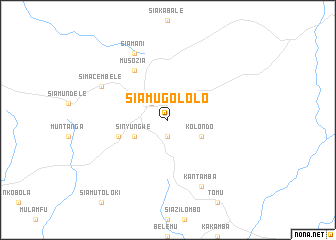 map of Siamugololo