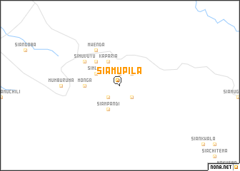 map of Siamupila