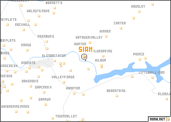 map of Siam