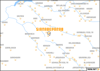 map of Sīānāb-e Pārāb