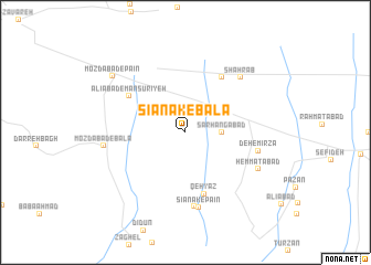 map of Sīānak-e Bālā