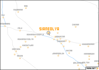 map of Sīān-e ‘Olyā