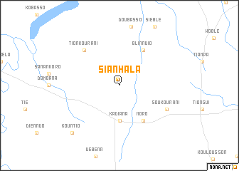 map of Sianhala