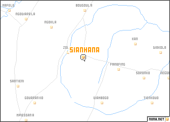 map of Sianhana