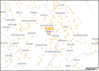 map of Siáni