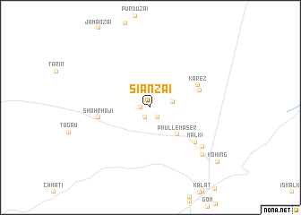 map of Siānzai