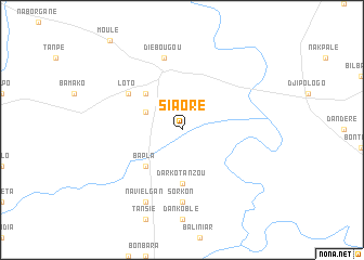 map of Siaoré