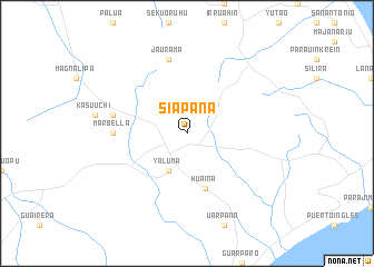 map of Siapana
