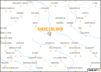map of Siarcza Łąka